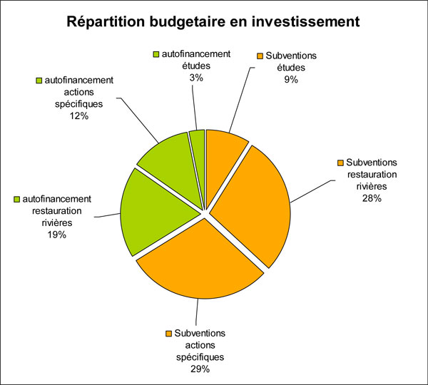 Répartition budgétaire en envestissement